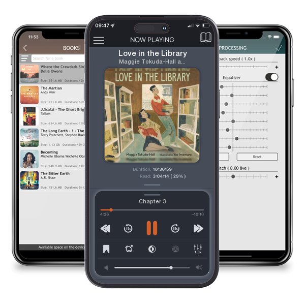 Download fo free audiobook Love in the Library by Maggie Tokuda-Hall and Yas Imamura and listen anywhere on your iOS devices in the ListenBook app.