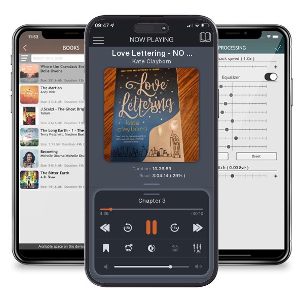 Download fo free audiobook Love Lettering - NO RIGHTS by Kate Clayborn and listen anywhere on your iOS devices in the ListenBook app.