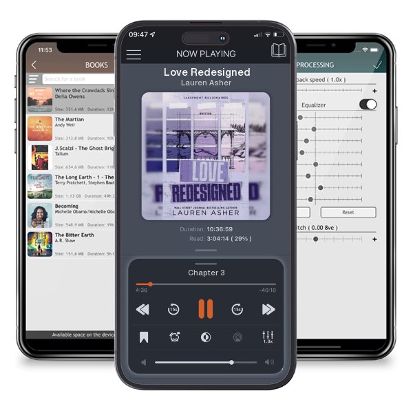 Download fo free audiobook Love Redesigned by Lauren Asher and listen anywhere on your iOS devices in the ListenBook app.