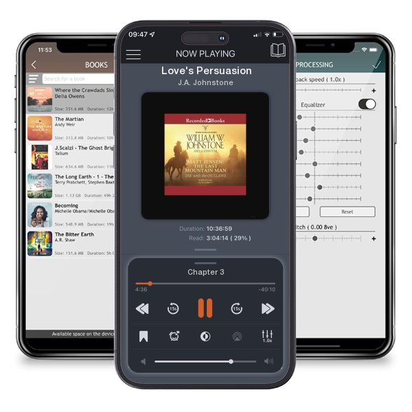 Download fo free audiobook Love's Persuasion by J.A. Johnstone and listen anywhere on your iOS devices in the ListenBook app.