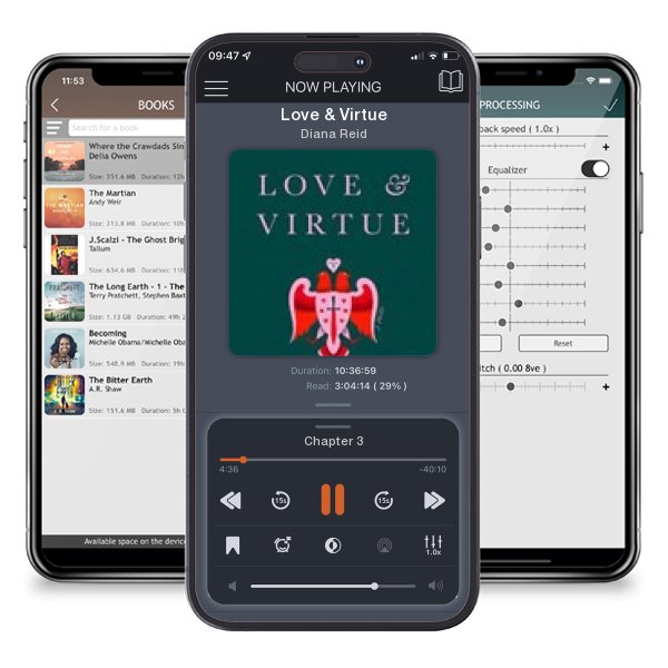 Download fo free audiobook Love & Virtue by Diana Reid and listen anywhere on your iOS devices in the ListenBook app.