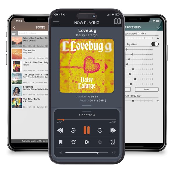 Download fo free audiobook Lovebug by Daisy Lafarge and listen anywhere on your iOS devices in the ListenBook app.