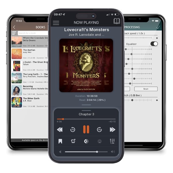 Download fo free audiobook Lovecraft's Monsters by Joe R. Lansdale and Neil Gaiman and listen anywhere on your iOS devices in the ListenBook app.