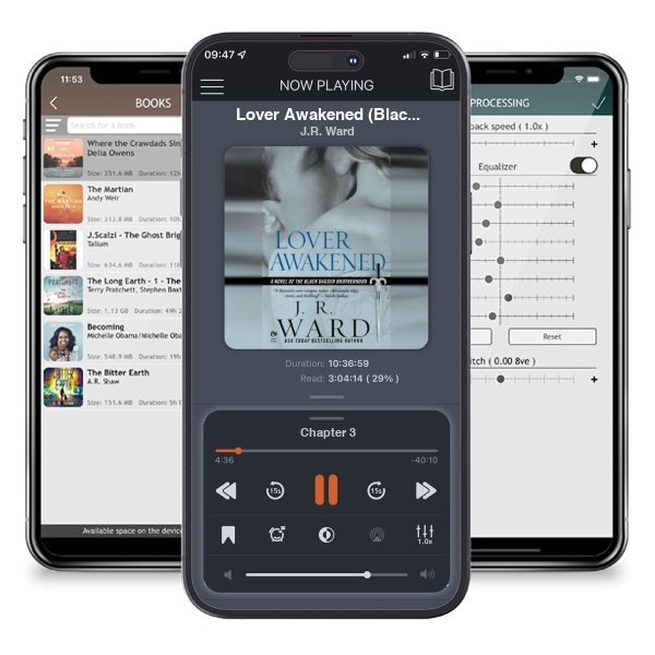 Download fo free audiobook Lover Awakened (Black Dagger Brotherhood, #3) by J.R. Ward and listen anywhere on your iOS devices in the ListenBook app.