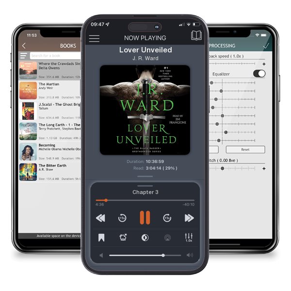 Download fo free audiobook Lover Unveiled by J. R. Ward and listen anywhere on your iOS devices in the ListenBook app.