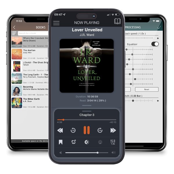 Download fo free audiobook Lover Unveiled by J.R. Ward and listen anywhere on your iOS devices in the ListenBook app.