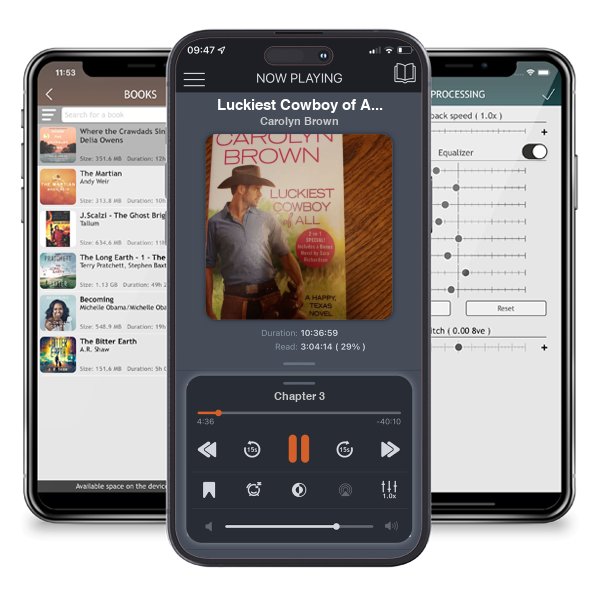 Download fo free audiobook Luckiest Cowboy of All by Carolyn Brown and listen anywhere on your iOS devices in the ListenBook app.