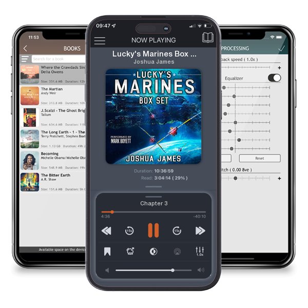 Download fo free audiobook Lucky's Marines Box Set by Joshua James and listen anywhere on your iOS devices in the ListenBook app.