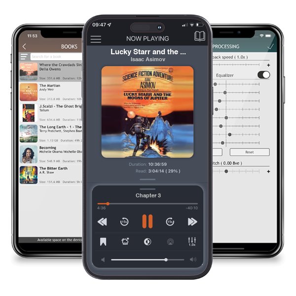 Download fo free audiobook Lucky Starr and the Moons of Jupiter (Lucky Starr, #5) by Isaac Asimov and listen anywhere on your iOS devices in the ListenBook app.