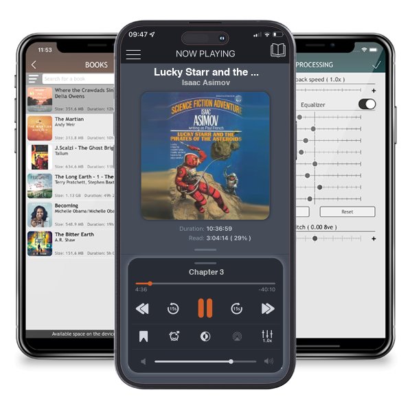 Download fo free audiobook Lucky Starr and the Pirates of the Asteroids (Lucky Starr, #2) by Isaac Asimov and listen anywhere on your iOS devices in the ListenBook app.