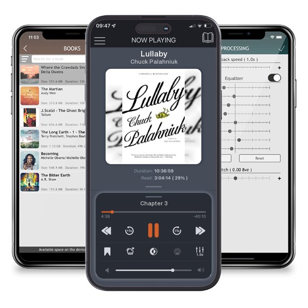 Download fo free audiobook Lullaby by Chuck Palahniuk and listen anywhere on your iOS devices in the ListenBook app.