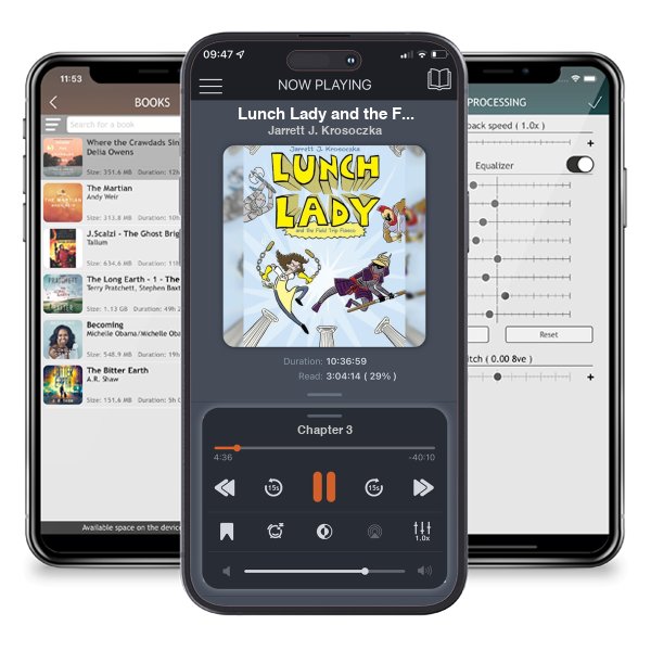 Download fo free audiobook Lunch Lady and the Field Trip Fiasco: Lunch Lady #6 by Jarrett J. Krosoczka and listen anywhere on your iOS devices in the ListenBook app.