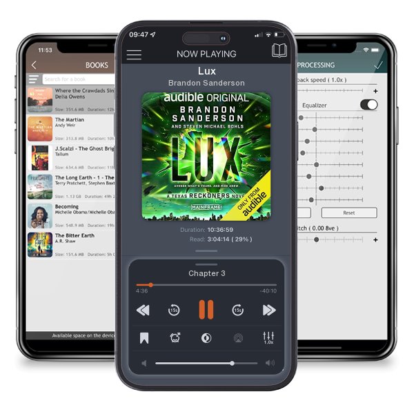 Download fo free audiobook Lux by Brandon Sanderson and listen anywhere on your iOS devices in the ListenBook app.