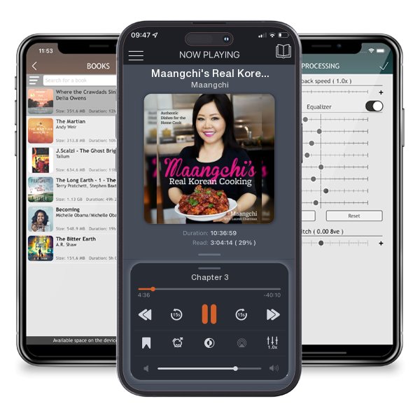 Download fo free audiobook Maangchi's Real Korean Cooking: Authentic Dishes for the Home... by Maangchi and listen anywhere on your iOS devices in the ListenBook app.