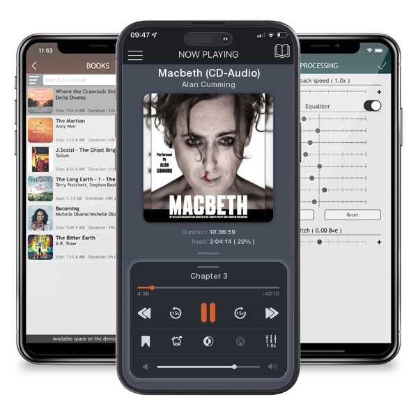 Download fo free audiobook Macbeth (CD-Audio) by Alan Cumming and listen anywhere on your iOS devices in the ListenBook app.