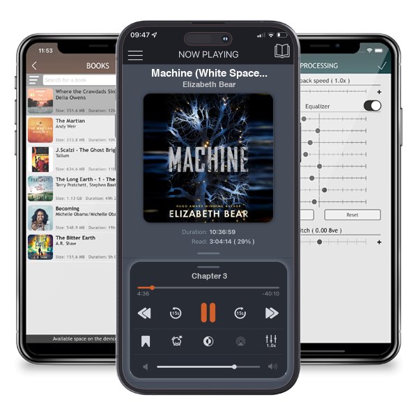 Download fo free audiobook Machine (White Space, #2) by Elizabeth Bear and listen anywhere on your iOS devices in the ListenBook app.