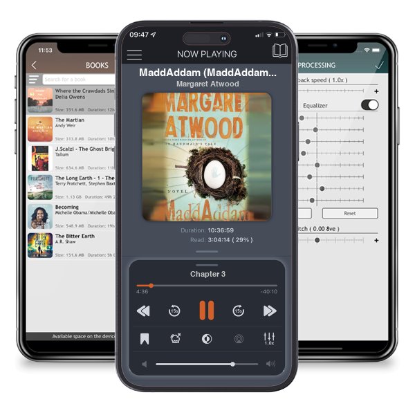 Download fo free audiobook MaddAddam (MaddAddam, #3) by Margaret Atwood and listen anywhere on your iOS devices in the ListenBook app.