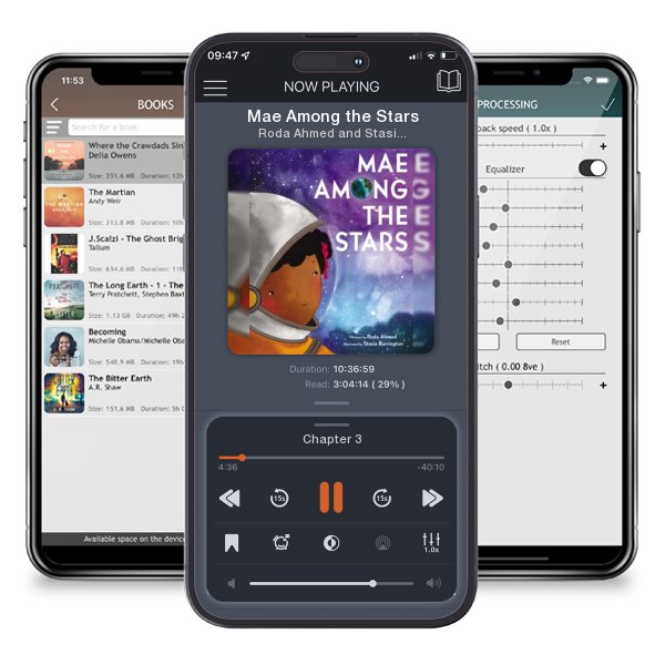 Download fo free audiobook Mae Among the Stars by Roda Ahmed and Stasia Burrington and listen anywhere on your iOS devices in the ListenBook app.