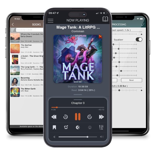 Download fo free audiobook Mage Tank: A LitRPG Adventure by Cornman and listen anywhere on your iOS devices in the ListenBook app.