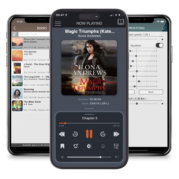 Download fo free audiobook Magic Triumphs (Kate Daniels, #10) by Ilona Andrews and listen anywhere on your iOS devices in the ListenBook app.