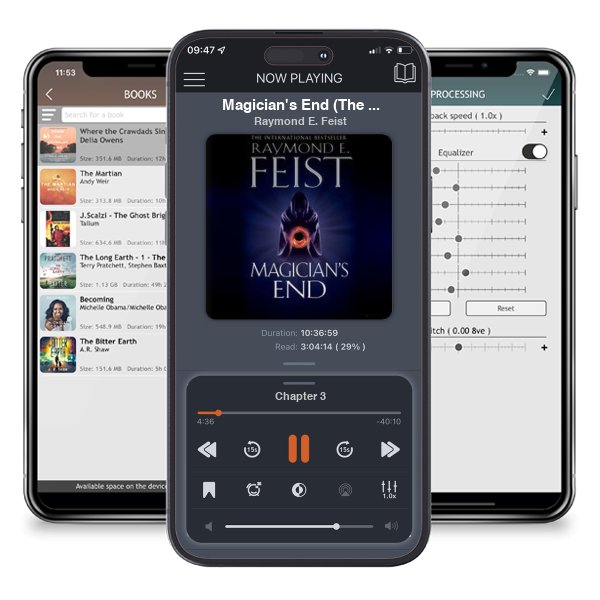 Download fo free audiobook Magician\'s End (The Chaoswar Saga, #3) by Raymond E. Feist and listen anywhere on your iOS devices in the ListenBook app.