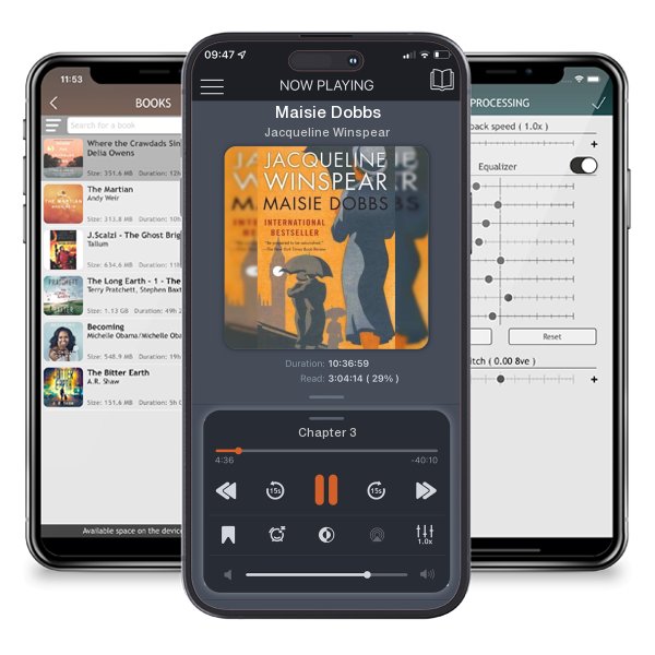 Download fo free audiobook Maisie Dobbs by Jacqueline Winspear and listen anywhere on your iOS devices in the ListenBook app.