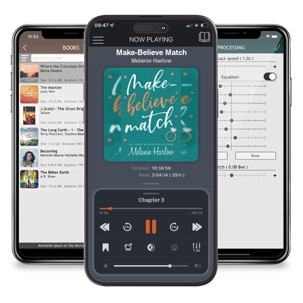 Download fo free audiobook Make-Believe Match by Melanie Harlow and listen anywhere on your iOS devices in the ListenBook app.