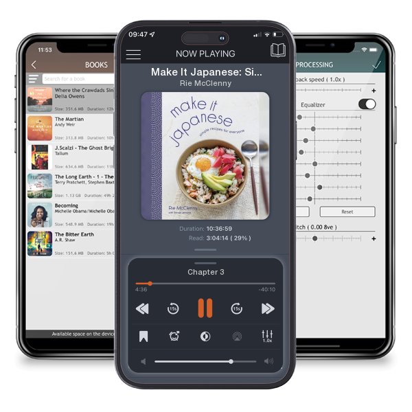 Download fo free audiobook Make It Japanese: Simple Recipes for Everyone: A Cookbook by Rie McClenny and listen anywhere on your iOS devices in the ListenBook app.