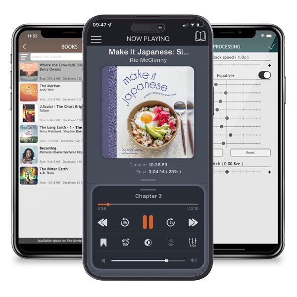 Download fo free audiobook Make It Japanese: Simple Recipes for Everyone by Rie McClenny and listen anywhere on your iOS devices in the ListenBook app.