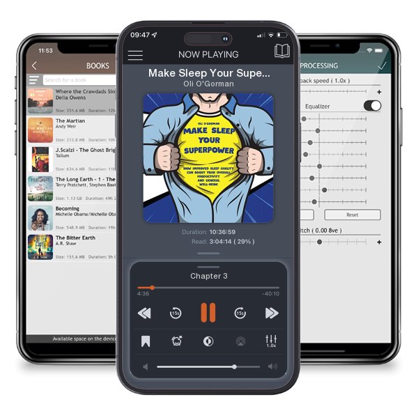 Download fo free audiobook Make Sleep Your Superpower by Oli O'Gorman and listen anywhere on your iOS devices in the ListenBook app.
