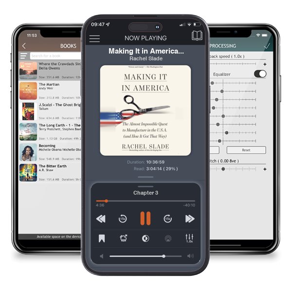 Download fo free audiobook Making It in America: The Almost Impossible Quest to Manufacture in the U.S.A. (And How It Got That Way) by Rachel Slade and listen anywhere on your iOS devices in the ListenBook app.
