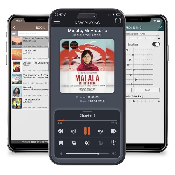 Download fo free audiobook Malala, Mi Historia by Malala Yousafzai and listen anywhere on your iOS devices in the ListenBook app.