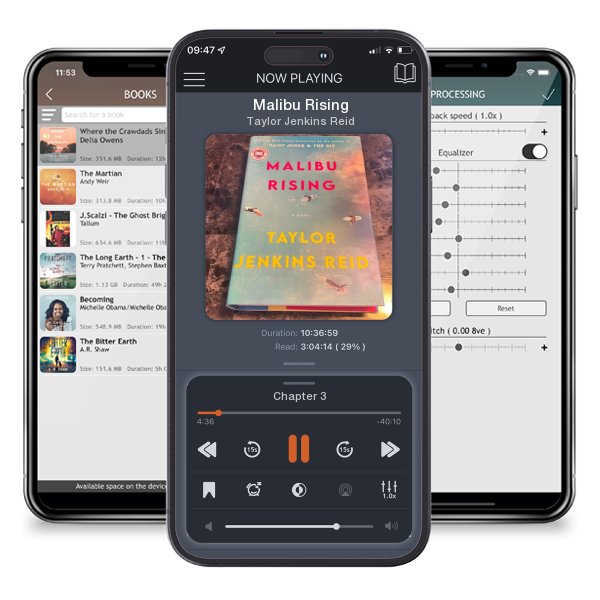 Download fo free audiobook Malibu Rising by Taylor Jenkins Reid and listen anywhere on your iOS devices in the ListenBook app.