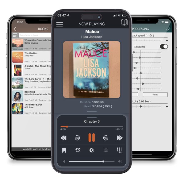 Download fo free audiobook Malice by Lisa Jackson and listen anywhere on your iOS devices in the ListenBook app.