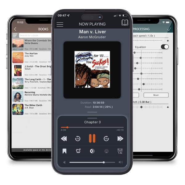Download fo free audiobook Man v. Liver by Aaron McGruder and listen anywhere on your iOS devices in the ListenBook app.