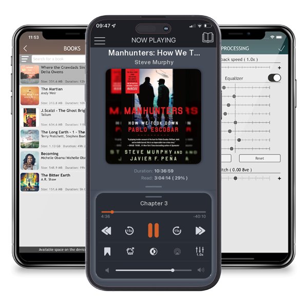 Download fo free audiobook Manhunters: How We Took Down Pablo Escobar by Steve Murphy and listen anywhere on your iOS devices in the ListenBook app.