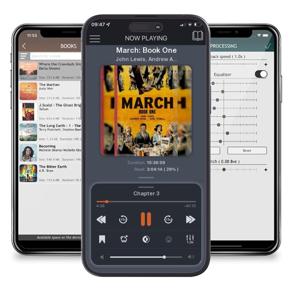 Download fo free audiobook March: Book One by John Lewis, Andrew Aydin, et al. and listen anywhere on your iOS devices in the ListenBook app.