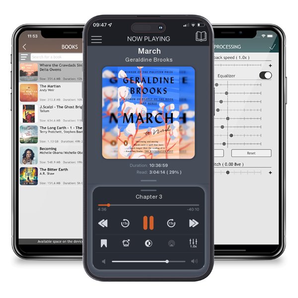 Download fo free audiobook March by Geraldine Brooks and listen anywhere on your iOS devices in the ListenBook app.
