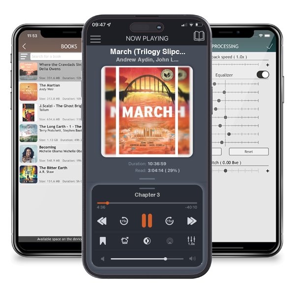 Download fo free audiobook March (Trilogy Slipcase Set) by Andrew Aydin, John Lewis,  et al. and listen anywhere on your iOS devices in the ListenBook app.