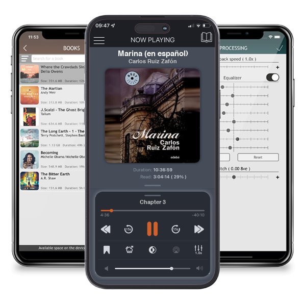 Descargar audiolibro gratis Marina (en español) by Carlos Ruiz Zafón y escuchar en cualquier lugar en sus dispositivos iOS en la aplicación ListenBook.