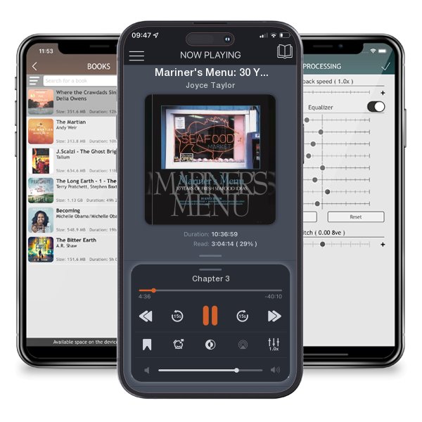 Download fo free audiobook Mariner's Menu: 30 Years of Fresh Seafood Ideas by Joyce Taylor and listen anywhere on your iOS devices in the ListenBook app.
