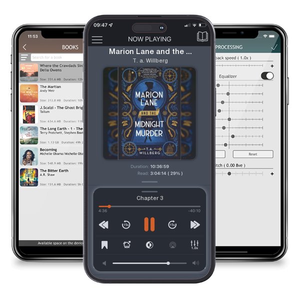 Download fo free audiobook Marion Lane and the Midnight Murder (First Time Trade) by T. a. Willberg and listen anywhere on your iOS devices in the ListenBook app.