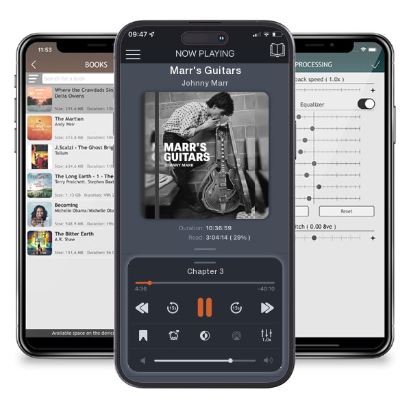 Download fo free audiobook Marr's Guitars by Johnny Marr and listen anywhere on your iOS devices in the ListenBook app.