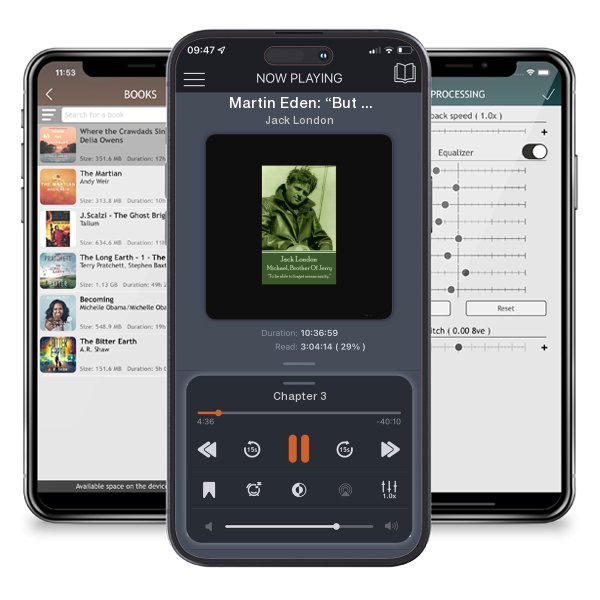 Download fo free audiobook Martin Eden: “But I am I. And I won't subordinate my taste to the unanimous judgment of mankind” by Jack London and listen anywhere on your iOS devices in the ListenBook app.