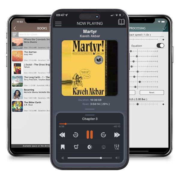 Download fo free audiobook Martyr by Kaveh Akbar and listen anywhere on your iOS devices in the ListenBook app.