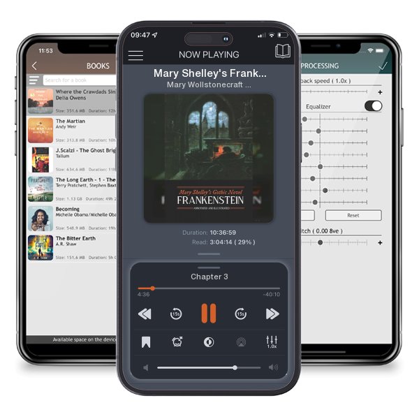 Download fo free audiobook Mary Shelley's Frankenstein, Annotated and Illustrated: The... by Mary Wollstonecraft Shelley and M. Grant Kellermeyer and listen anywhere on your iOS devices in the ListenBook app.