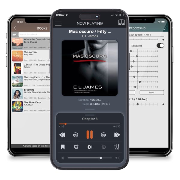 Descargar audiolibro gratis Más oscuro / Fifty Shades Darker as Told by Christian: Cincuenta sombras más oscuras contada por Christian by E L James y escuchar en cualquier lugar en sus dispositivos iOS en la aplicación ListenBook.