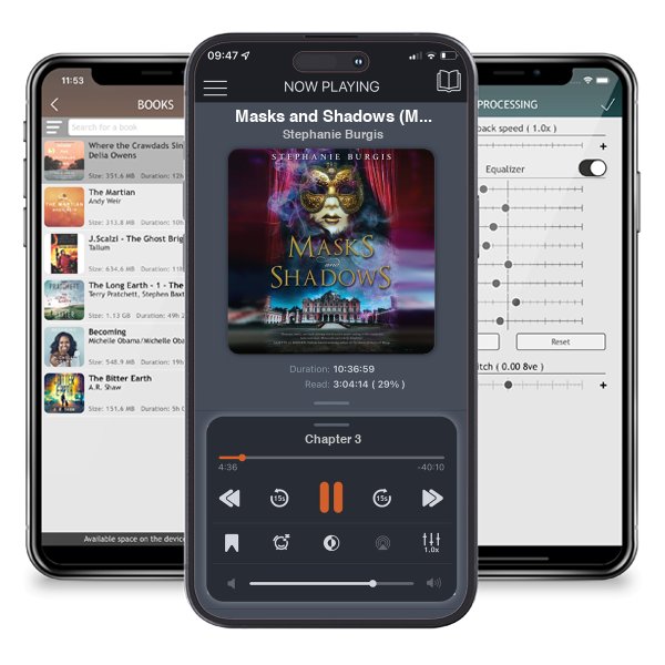 Download fo free audiobook Masks and Shadows (Masks and Shadows, #1) by Stephanie Burgis and listen anywhere on your iOS devices in the ListenBook app.