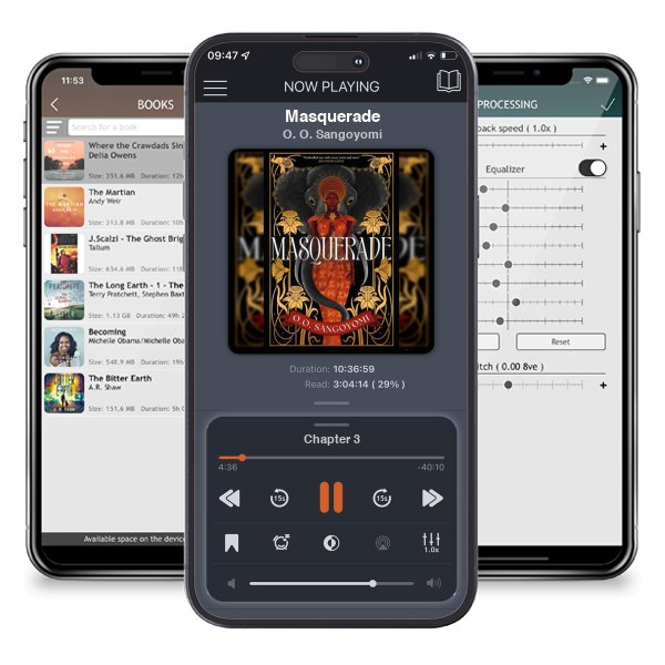 Download fo free audiobook Masquerade by O. O. Sangoyomi and listen anywhere on your iOS devices in the ListenBook app.