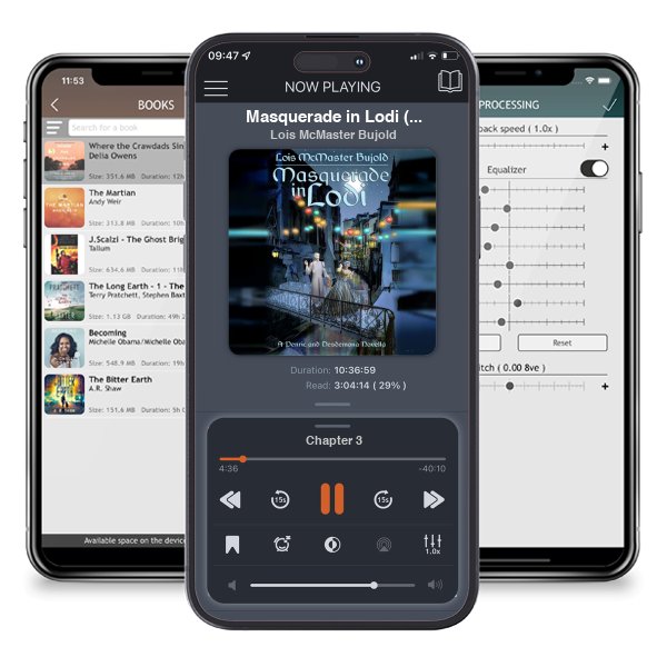 Download fo free audiobook Masquerade in Lodi (Penric and Desdemona, #9) by Lois McMaster Bujold and listen anywhere on your iOS devices in the ListenBook app.